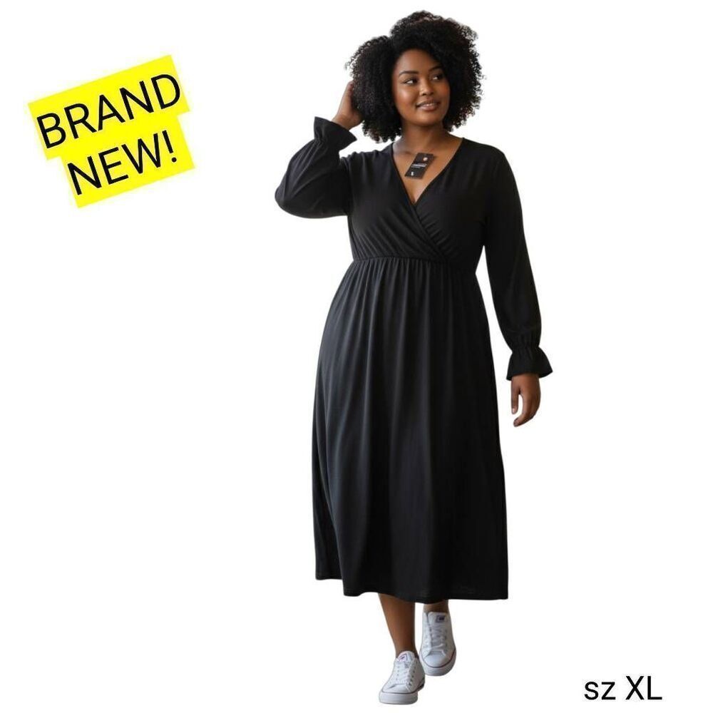Black Stretchy Flowy Brand NEW Fashion Comfy Sexy Dress Little Black Dress